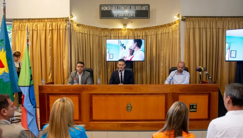 Mantegazza abrió el período de sesiones ordinarias en San Vicente