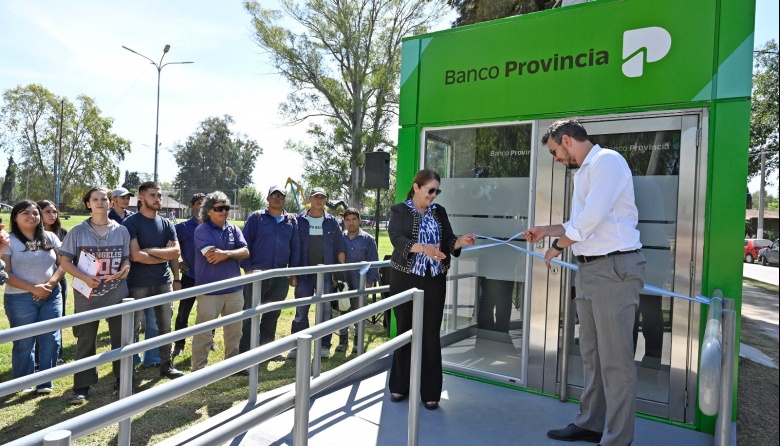 Cantero y Cuattromo inauguraron cajeros automáticos en Guernica