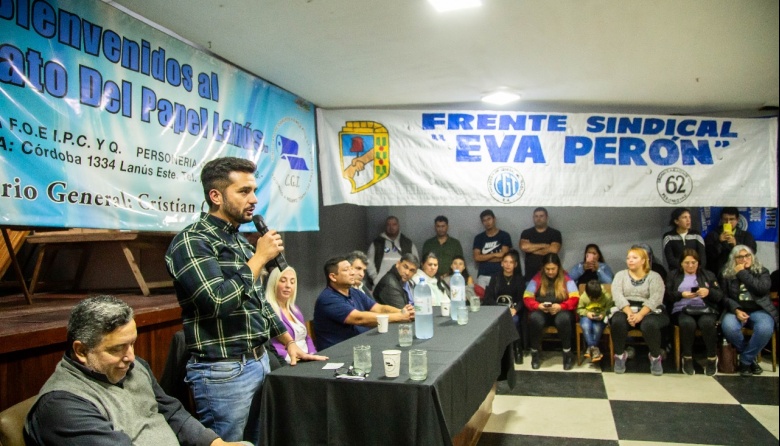 Se lanzó el Frente Político Sindical Eva Perón en Lanús